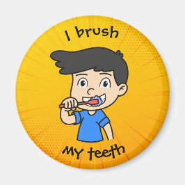 毎日のルーティ子供へン – 少年 マグネット