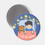 毎日のルーティ子供へン – 少年 マグネット (正面/裏面)