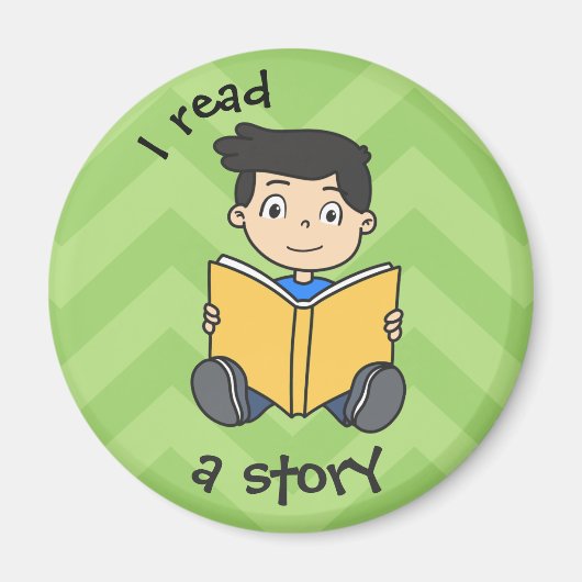 毎日のルーティ子供へン – 少年 マグネット (正面)