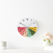 毎日の予定の色のラウンドクロック ラウンド壁時計 (ホーム)