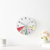毎日の予定の色のラウンドクロック ラウンド壁時計 (ホーム)