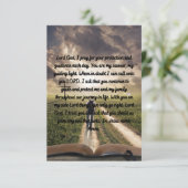 毎日の保護祈りの言葉引用文フラットグリーティングカード カード (スタンド正面)