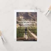 毎日の保護祈りの言葉引用文フラットグリーティングカード カード (正面/裏面インサイチュ)