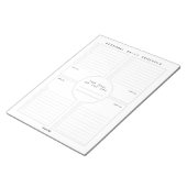 毎日の個人用スケジュールカスタムメモ帳 ノートパッド (アングル)