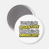 毎日の冒険…免疫学者 マグネット (正面/裏面)
