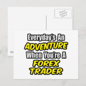 毎日の冒険…外国為替トレーダー ポストカード (正面/裏面)