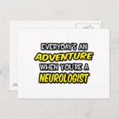 毎日の冒険…神経学者 ポストカード (正面/裏面)