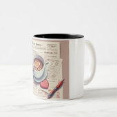 毎日の処方箋マグカップ:あなたの幸福の用量 ツートーンマグカップ (正面右)