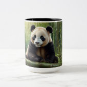 毎日の可愛らしさ – 愛らしいパンダプリン ツートーンマグカップ (中央)