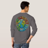 毎日の地球の日すべての方法メンズベーシック長 Tシャツ (裏面フル)