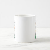 毎日の地球の日を可愛い地球の日を作る男性女性K コーヒーマグカップ (中央)