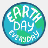 毎日の地球の日ハンドレットプラネット ラウンドシール (正面)