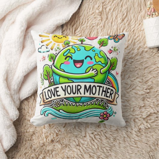 毎日の地球の日 クッション (ブランケット)