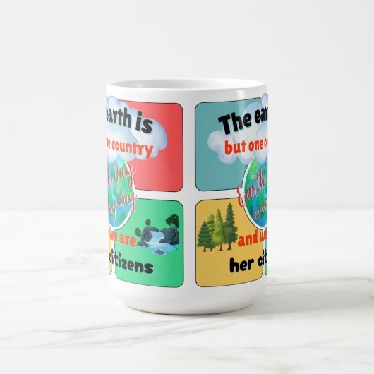 毎日の地球の日 コーヒーマグカップ (中央)