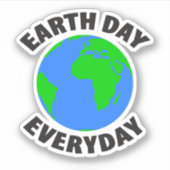 毎日の地球の日 シール (正面)