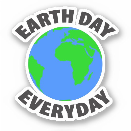 毎日の地球の日 シール (正面)