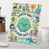 毎日の地球の日 台座サイン (インサイチュ)