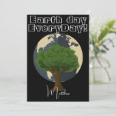 毎日の地球の日,環境にやさしいことをしようエレガント,芸術科学 カード (スタンド正面)