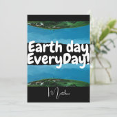 毎日の地球の日,環境にやさしいことをしようエレガント,芸術科学 カード (スタンド正面)