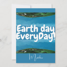 毎日の地球の日，環境にやさしいことをしようエレガント，芸術科学 カード