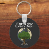 毎日の地球の日,環境にやさしいことをしようエレガント,芸術科学 キーホルダー (正面)