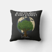 毎日の地球の日，環境にやさしいことをしようエレガント，芸術科学 クッション (裏面)