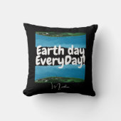 毎日の地球の日，環境にやさしいことをしようエレガント，芸術科学 クッション (正面)