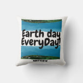 毎日の地球の日,環境にやさしいことをしようエレガント,芸術科学 クッション (裏面)