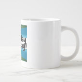 毎日の地球の日，環境にやさしいことをしようエレガント，芸術科学 ジャンボコーヒーマグカップ (右)