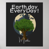 毎日の地球の日，環境にやさしいことをしようエレガント，芸術科学 ポスター (正面)