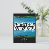 毎日の地球の日，環境にやさしいことをしようエレガント，芸術科学 ポストカード (スタンド正面)