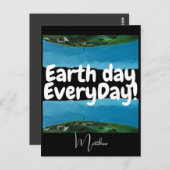 毎日の地球の日，環境にやさしいことをしようエレガント，芸術科学 ポストカード (正面/裏面)