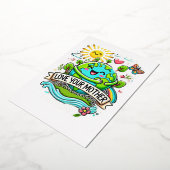 毎日の地球の日 箔招待状 (回転した状態)