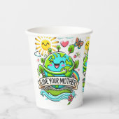 毎日の地球の日 紙コップ (正面)