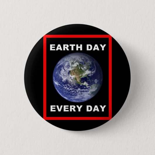 毎日の地球の日 缶バッジ (正面)