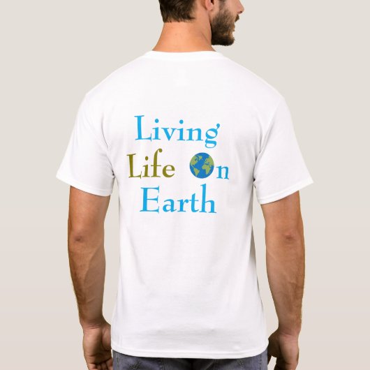 毎日の地球の日 Tシャツ (裏面)