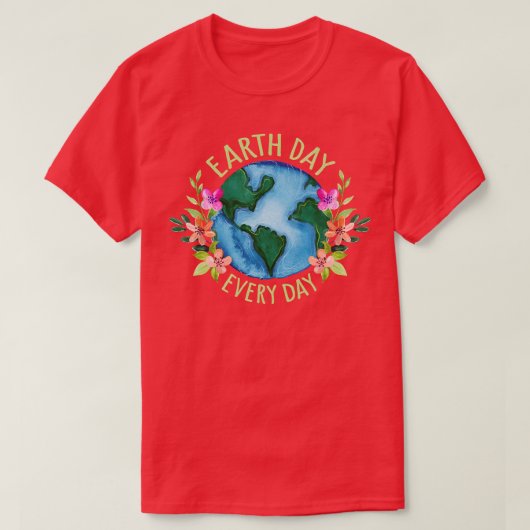 毎日の地球の日 Tシャツ (デザイン正面)