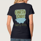 毎日の地球、愛の地球救地球 Tシャツ (裏面)