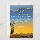 毎日の始まりの祈り マグネット招待状 (正面)