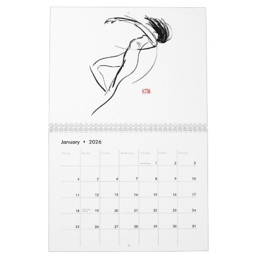 毎日の姿12か月のカレンダー カレンダー (1月 2026)