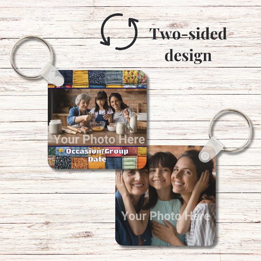 毎日の家族の瞬間スモール大事な行事キープサケ キーホルダー