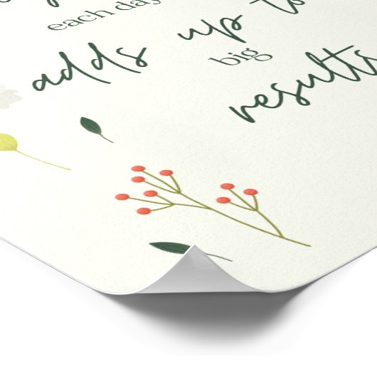 毎日の少し進歩の大きな成果ポスター ポスター (角)