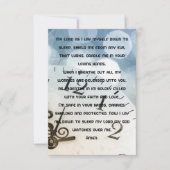 毎日の就寝時間の祈りの言葉フラットグリーティングカード カード (正面)