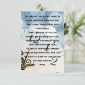 毎日の就寝時間の祈りの言葉フラットグリーティングカード カード (スタンド正面)