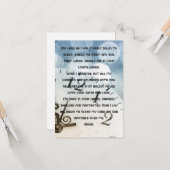 毎日の就寝時間の祈りの言葉フラットグリーティングカード カード (正面/裏面インサイチュ)