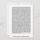 毎日の引渡祈りの言葉 招待状 (裏面)