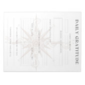 毎日の感謝とムードトラッカー ノートパッド (正面)