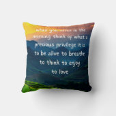 毎日の感謝引用文 クッション (裏面)