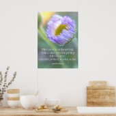 毎日の感謝感動的引用文フローラ ポスター (キッチン)