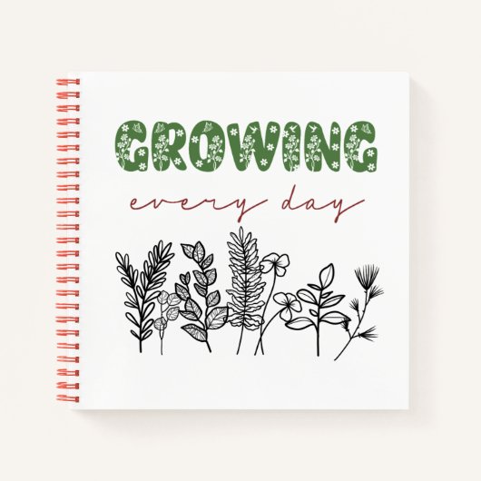 毎日の成長 ノートブック (正面)